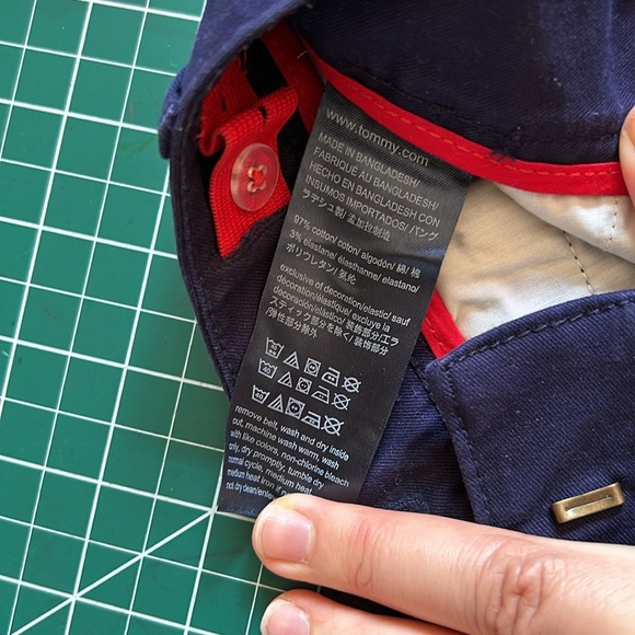 Tommy Hilfiger Navy Blue Uniform Ponte Pants Adjustable Waist Girls Size 4 - Picture 5 of 7